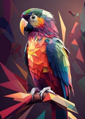 Abstract Parrot Design