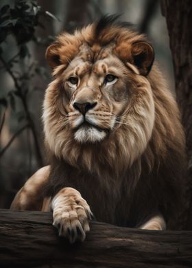 Fierce and Majestic Lion