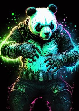 Panda neon