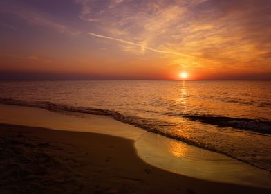 Sunset, Baltic Sea, Poland