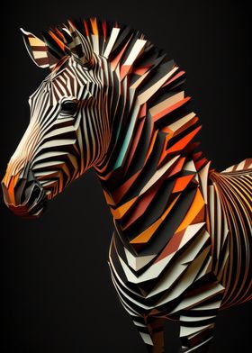 Abstract Zebra Design