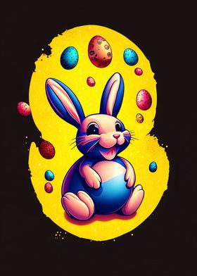 Happy Easter Bunny Cute 