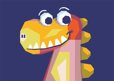 Smile Dinosaurus Popart