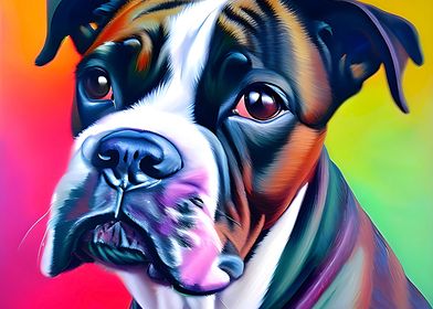 Close up of Boxer colorful