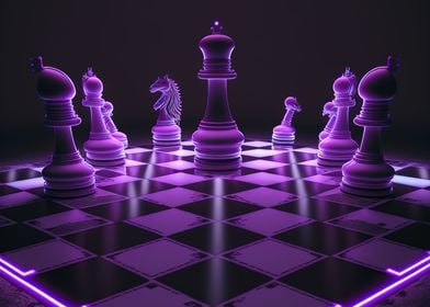 game chess neon