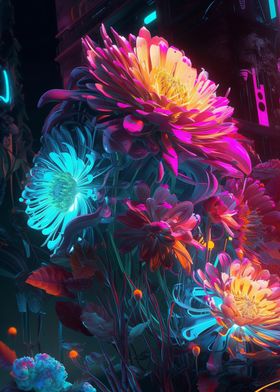 Neon Wildflowers