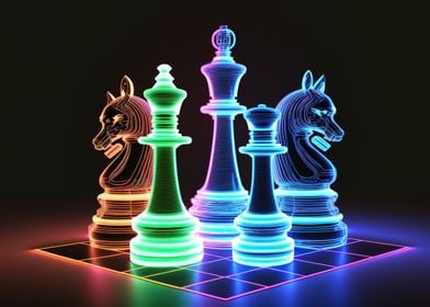 game chess neon