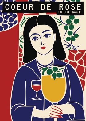 Retro French Wine Poster