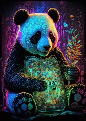 Panda neon