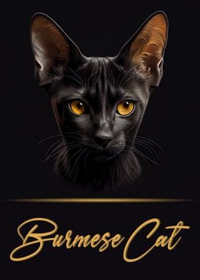 Burmese Cat Portrait