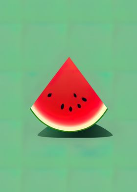 Sliced watermeloon