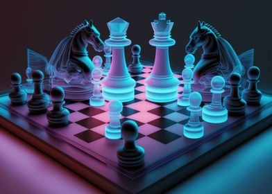 game chess neon