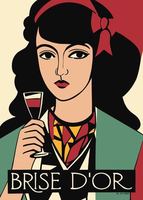 Retro Wine Advertising Art