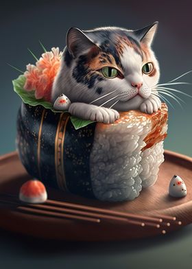 cat sushi 