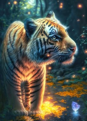 Adorable Fantasy Tiger