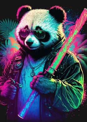 Panda neon