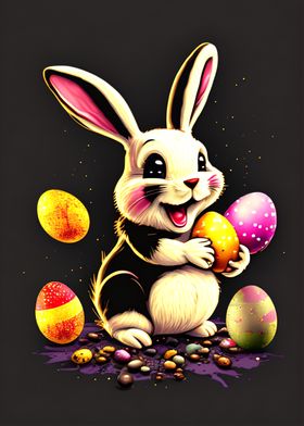 Happy Easter Bunny Cute 