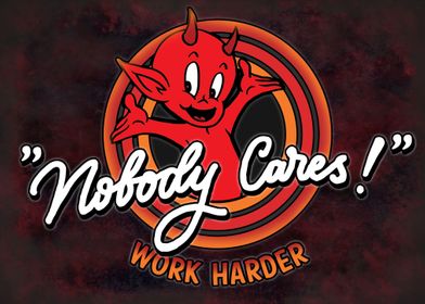 Cartoon Devil Nobody Cares