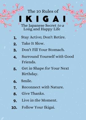 The 10 Rules of IKIGAI