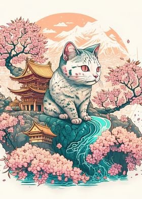 Cat Cherry Blossom Japan-preview-0