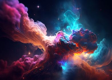 Colorful Space Abstract