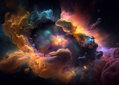 Colorful Space Abstract