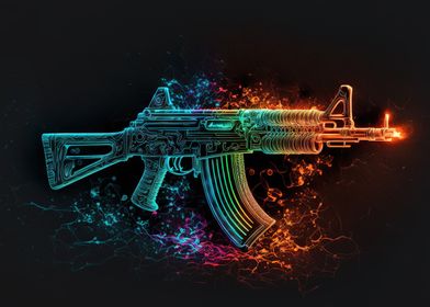 gun neon