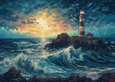 Starry Lighthouse