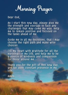 Morning Prayer Gratitude