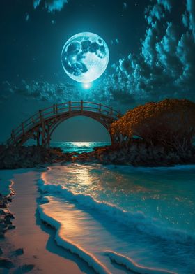 Moonlight Japanese Bridge 