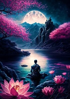 Fantasy Buddha' Poster by PrintYourDigitals