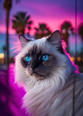 Ragdoll Cat Portrait