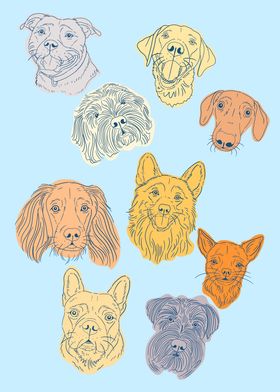 Dog Portrait Pattern