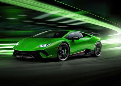 Green Lamborgini