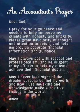 Short Accountants Prayer