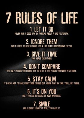 7 Rules Of Life  