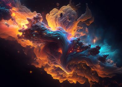 Colorful Space Abstract