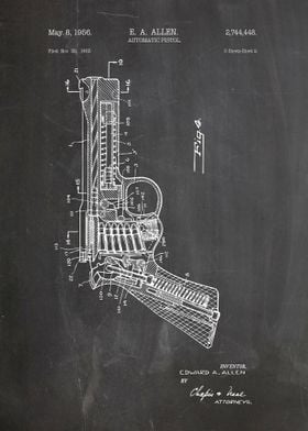 automatic pistol patent 