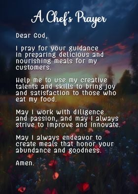 Short Chefs Prayer