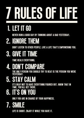 7 Rules of Life