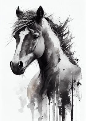 Horse Watercolor