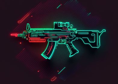 gun neon