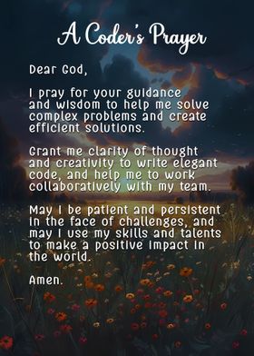 Programmer Coders Prayer