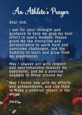 Short Athletes Prayer