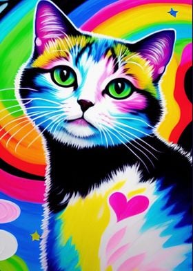 Cosmic Heart Anime Cat 