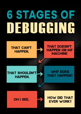 6 stages of debugging