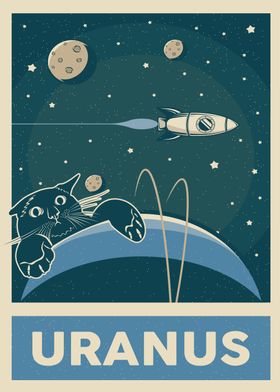 Retro Cat and Uranus