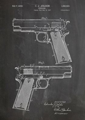 Firearm patent 1933