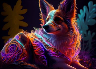 Colorful dog