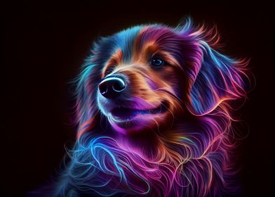 Colorful dog